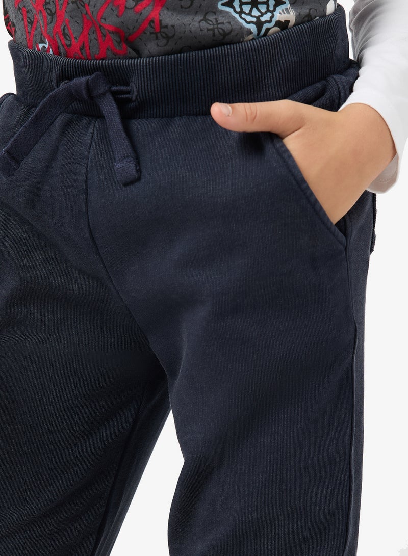 GUESS Kids French Terry Regular Fit Pants - Image 4